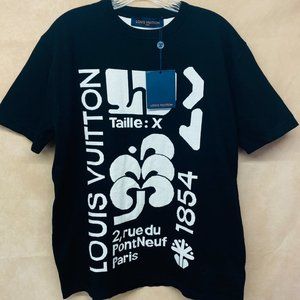 LOUIS VUITTON GRAPHIC INTARSIA T-SHIRT LARGE